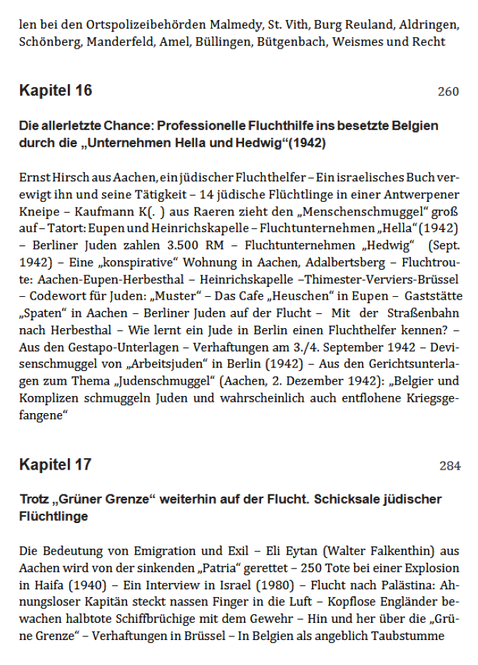 Grüne Grenze Inhaltsverzeichnis 10