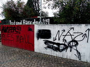 Graffitti Bahnhof