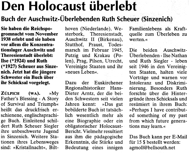 Den Holocaust überlebt