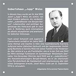 Jupp-Weiss-Straßeneinweihung